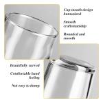 GATWOEST 20 oz Stackable Beer Glass Set of 6