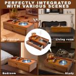 Wooden Ashtray Set with Cigar Holder and Cutters