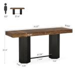 Industrial 70.9" Extra Long Bar Table
