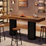 Industrial 70.9" Extra Long Bar Table