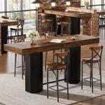 Industrial 70.9" Extra Long Bar Table