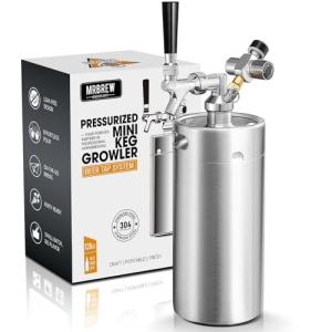 MRbrew 128oz Mini Beer Keg Dispenser System