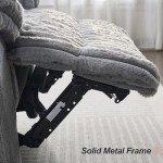 Extra Large Faux Fur Power Recliner for Comfort