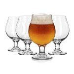 Set of 4 Belgian Beer Glasses - Dishwasher Safe