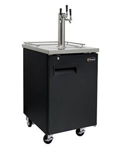 Kegco 3-Faucet Black Commercial Kegerator