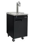 Kegco 3-Faucet Black Commercial Kegerator