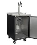 Kegco 3-Faucet Black Commercial Kegerator
