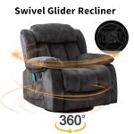 Cozy Heated Massage Rocker Recliner Chair