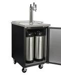 Kegco 3-Faucet Black Commercial Kegerator