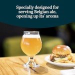 Set of 4 Belgian Beer Glasses - Dishwasher Safe