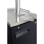 Kegco 3-Faucet Black Commercial Kegerator