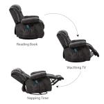 Cozy Heated Massage Rocker Recliner Chair