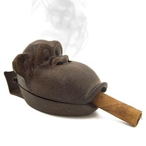 Cast Iron Monkey Cigar Ashtray for Man Cave