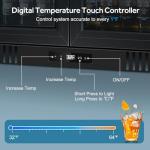 Tylza Under Counter Back Bar Cooler with Glass Doors