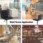 Adjustable Swivel Bar Stools - Set of 2