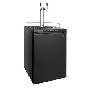Kegco K309B-1 Black Kegerator with 2 Faucets