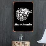 Vintage Ski Poster Metal Sign for Man Cave Decor