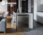 Kegco Black Stainless Steel Keg Dispenser with Tap