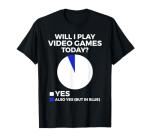 Funny Gamer Gaming T-Shirt: Will I Play Today?