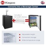 Kegco K309B-1 Black Kegerator with 2 Faucets