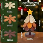 Christmas Tree Wooden Trivets Set of 3