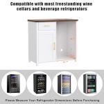 GDLF Mini Fridge Coffee Bar and Liquor Cabinet