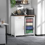 GDLF Mini Fridge Coffee Bar and Liquor Cabinet