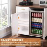 GDLF Mini Fridge Coffee Bar and Liquor Cabinet