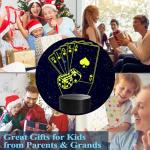 POSSHE 3D Poker Night Light with Color Change