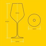 Set of 4 Italian White Wine Glasses
