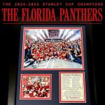Florida Panthers 2024 NHL Champions Framed Wall Art