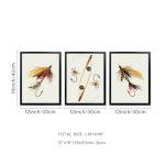 Framed Fishing Lure Wall Art Set – 3 Pieces