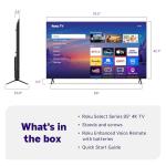 85-Inch 4K HDR Roku Smart TV with Voice Remote
