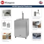 Kegco 24" Single Tap Stainless Steel Kegerator