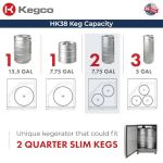 Kegco 24" Single Tap Stainless Steel Kegerator