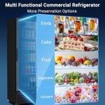Commercial Beverage Cooler with Glass Door, 12.5 Cu.Ft