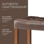 Set of 2 Backless Counter Stools in Walnut