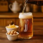 Personalized Monogram Beer Glasses for Men