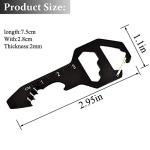 Stainless Steel Keychain Multi-Tool Bottle Opener