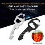 Stainless Steel Keychain Multi-Tool Bottle Opener