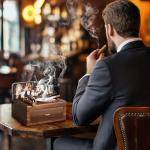 Wooden Cigar Ashtray with Gift Box for Men