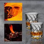 Spinning Whiskey Glasses Set of 2