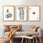 Poker Wall Art Set - 3 Framed Prints