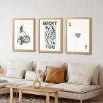 Poker Wall Art Set - 3 Framed Prints