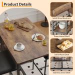 Space-Saving Bar Table Set for Two