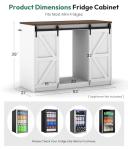 Farmhouse Coffee Bar with Mini Fridge Space