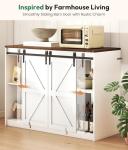 Farmhouse Coffee Bar with Mini Fridge Space