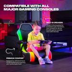 X Rocker Emerald LED Gaming Chair for Kids