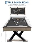 7 Ft Heavy Duty Pool Table Complete Set