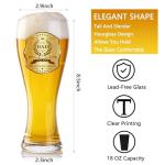 Personalized Beer Glass Set for Dad Gifts